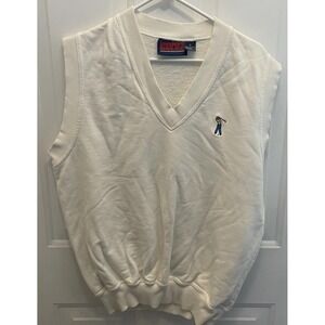 Pivot Rules V-neck Vest Golfer Embroidered Vintage Men's‎ Medium Sweatshirt